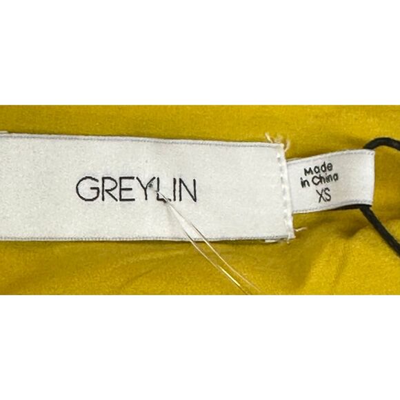 Greylin Maxi Wrap Dress in Yellow Floral NWT Size XS - Picture 3 of 6